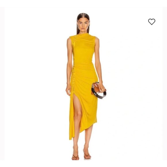 Sies Marjan Drapiertes Midi Dress in Blue Women’s Size 4 - Picture 4 of 8